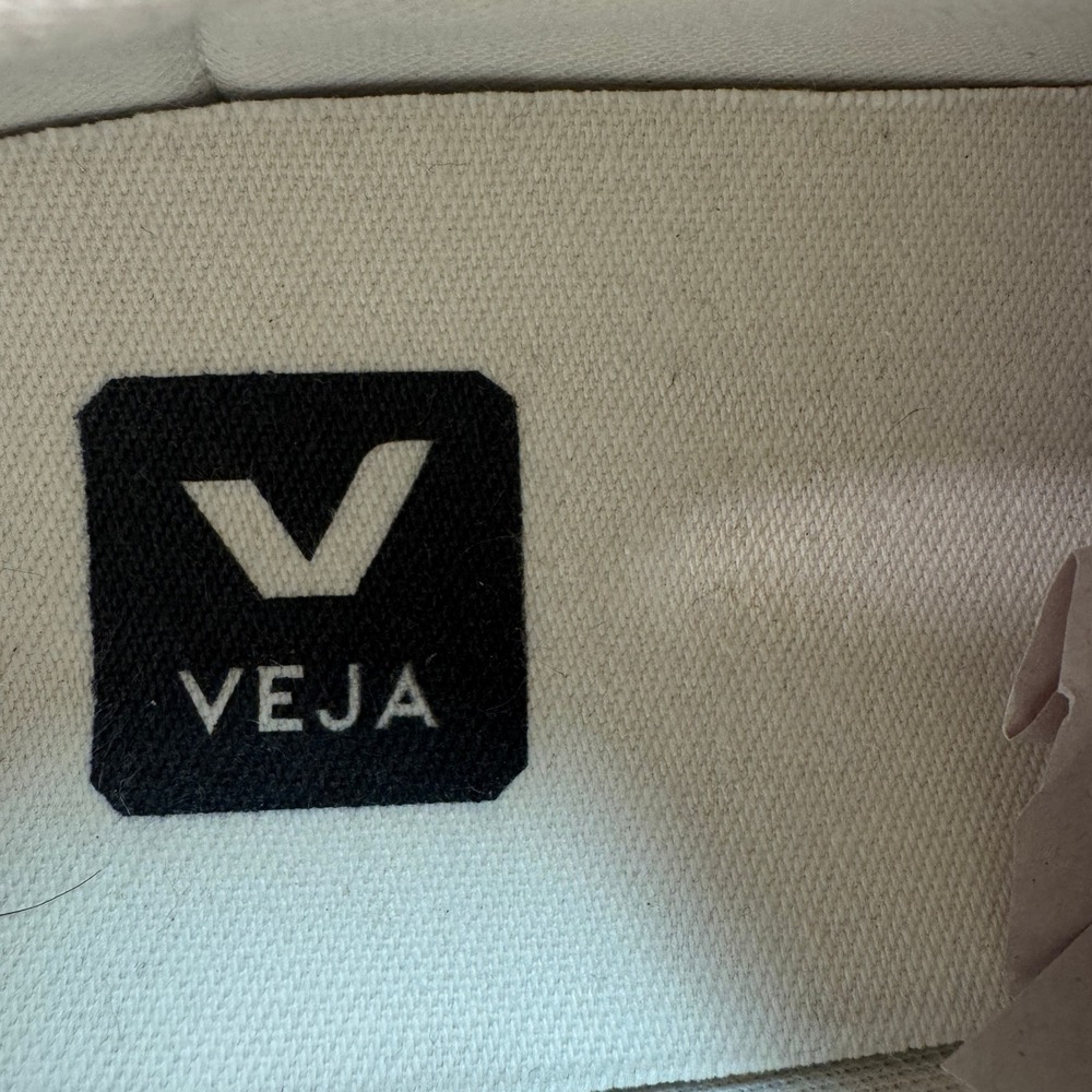 Veja Esplar Leather Sneakers White Minimalist Casual Lace Up Shoes Size 6 - Picture 11 of 15
